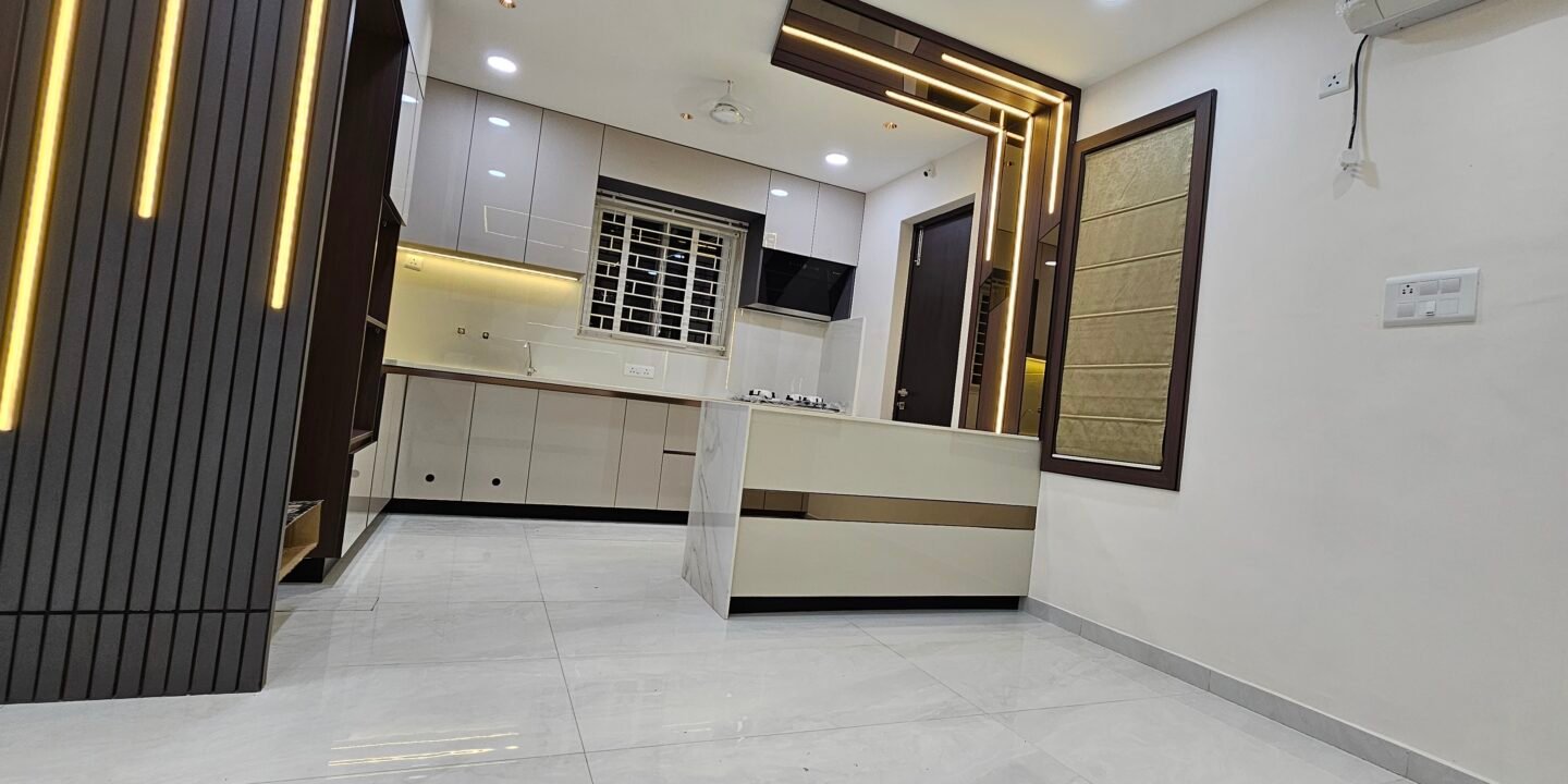 Modern living room interior designed by interior designers in Tukkuguda