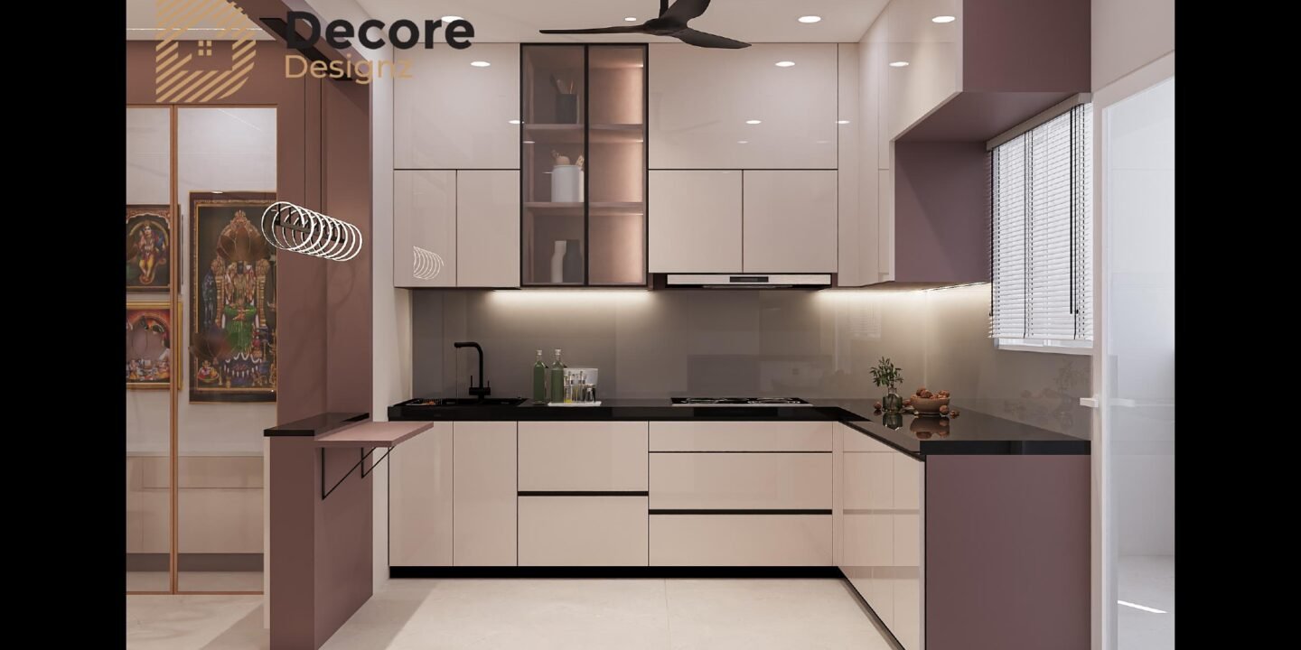 Hyderabad Interiors | 3bhk Interior 19 kitchen interior design in serilingam palli