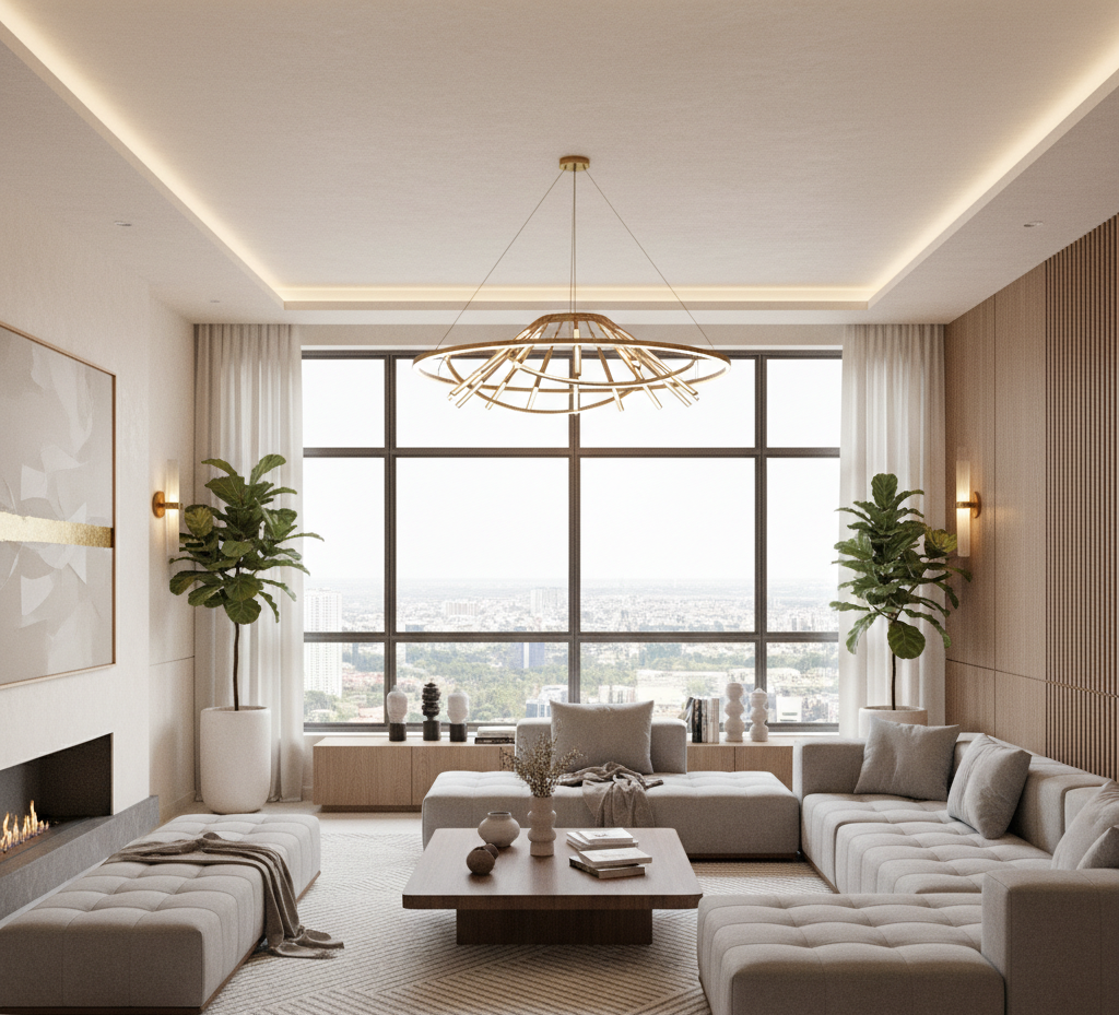 Modern Living Room Design in Hyderabad