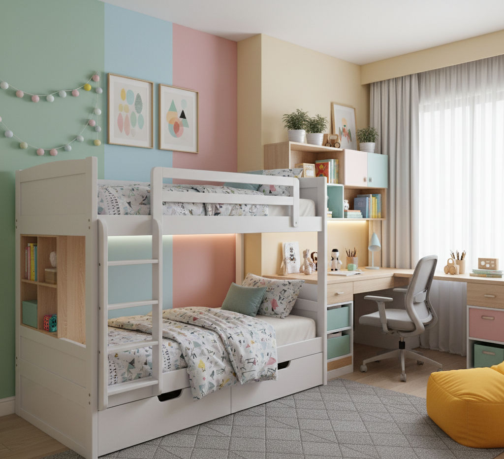 Modern Kids’ Bedroom Design in Hyderabad