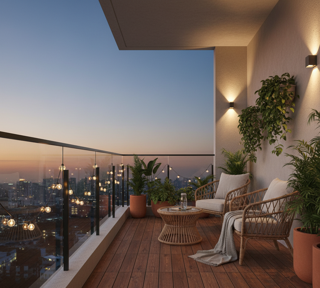 Modern Balcony Design in Hyderabad