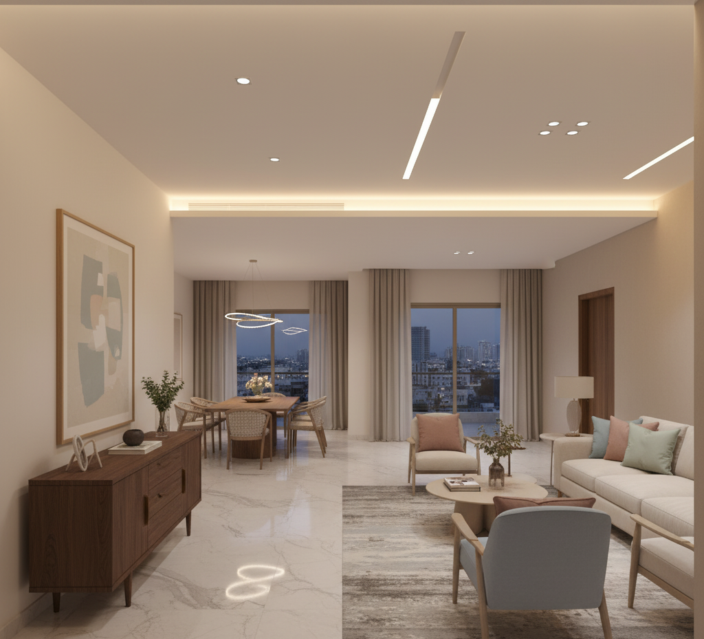 Modern Color Combinations for Hyderabad Interiors