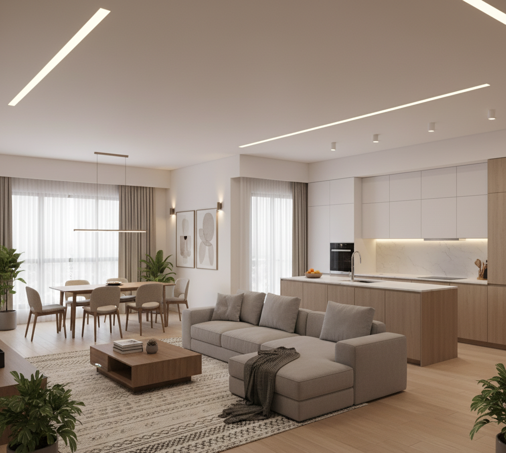 Modern Apartment Interior Design in Hyderabad
