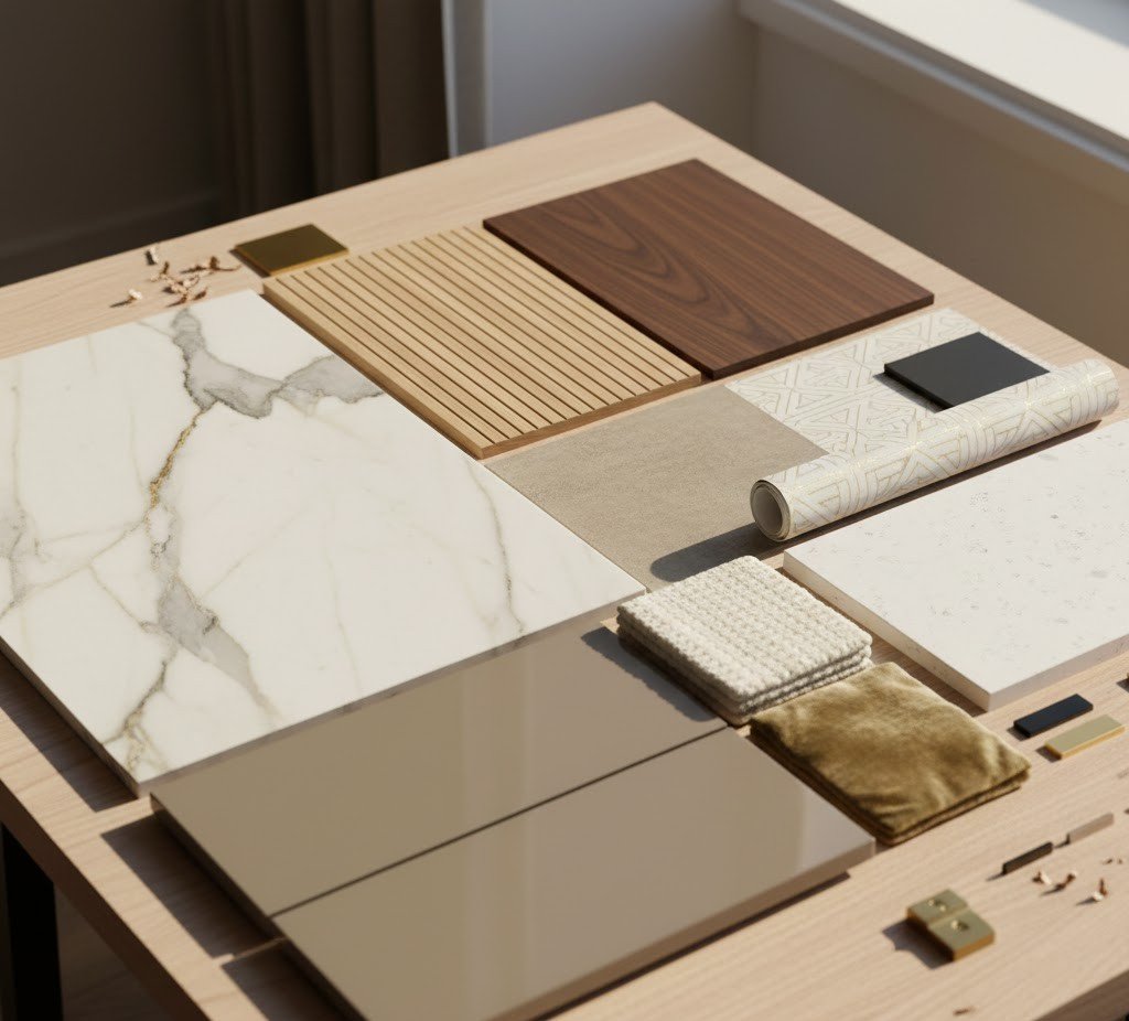 House Interior Design: From Ideas to a Home That Actually Works 2 Material Selection & Finishes
