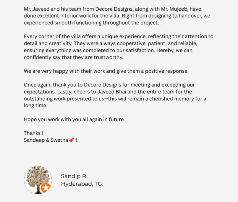 Home 60 clent review - Sandip