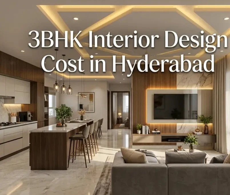 3BHK interior design cost in Hyderabad