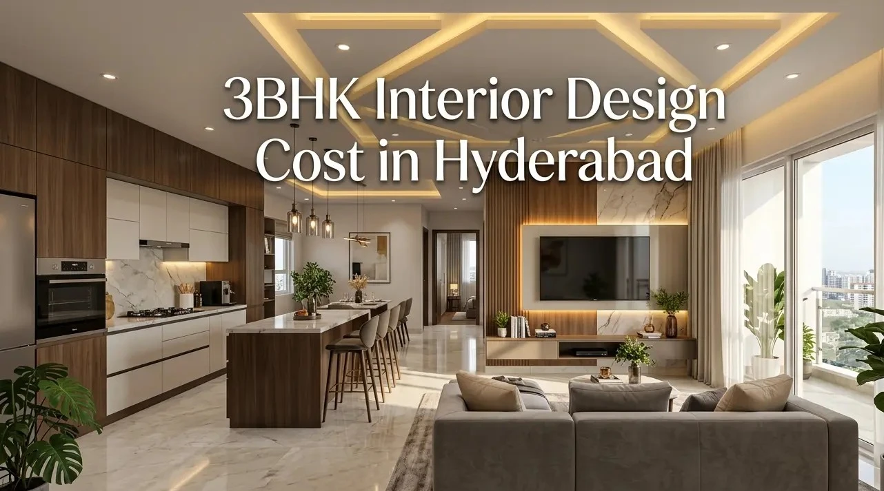 Blog 221 3BHK interior design cost in Hyderabad