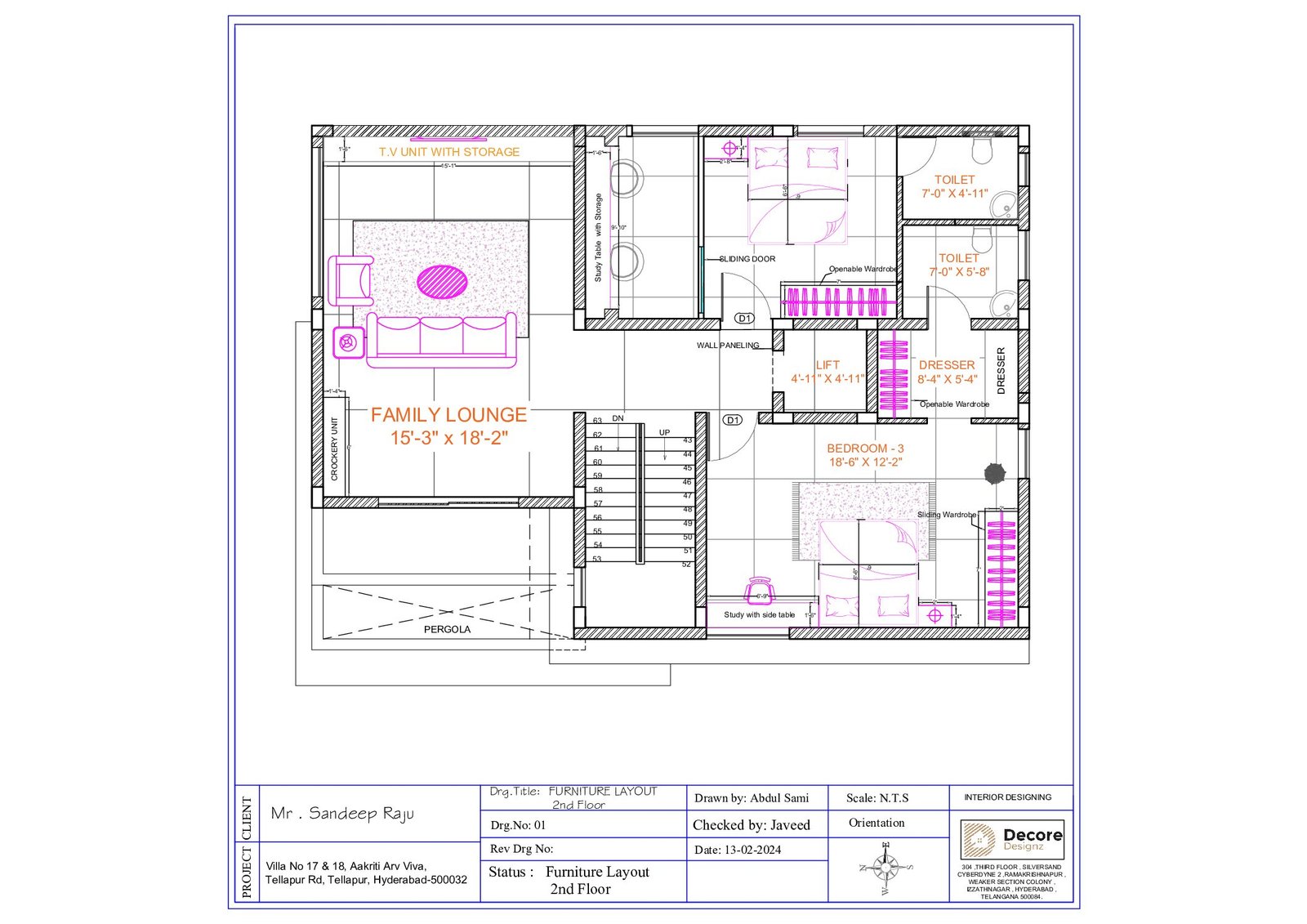2nd Floor Furniture Layout