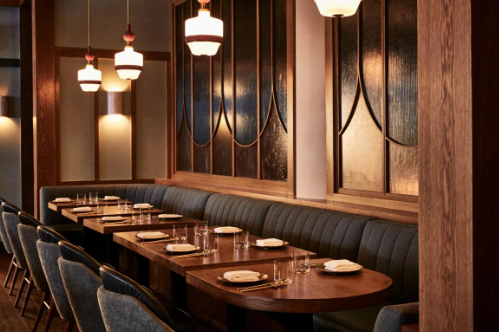 Warm and intimate restaurant interiors