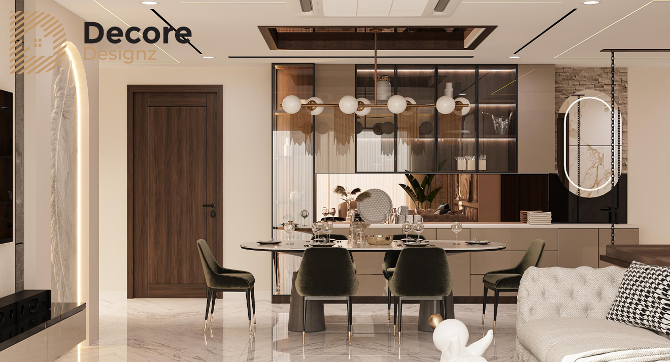 Luxury 4BHK Interior Design at DSR Classe, Kokapet 3 Dining Area, 4BHK DSR Classe, Kokapet