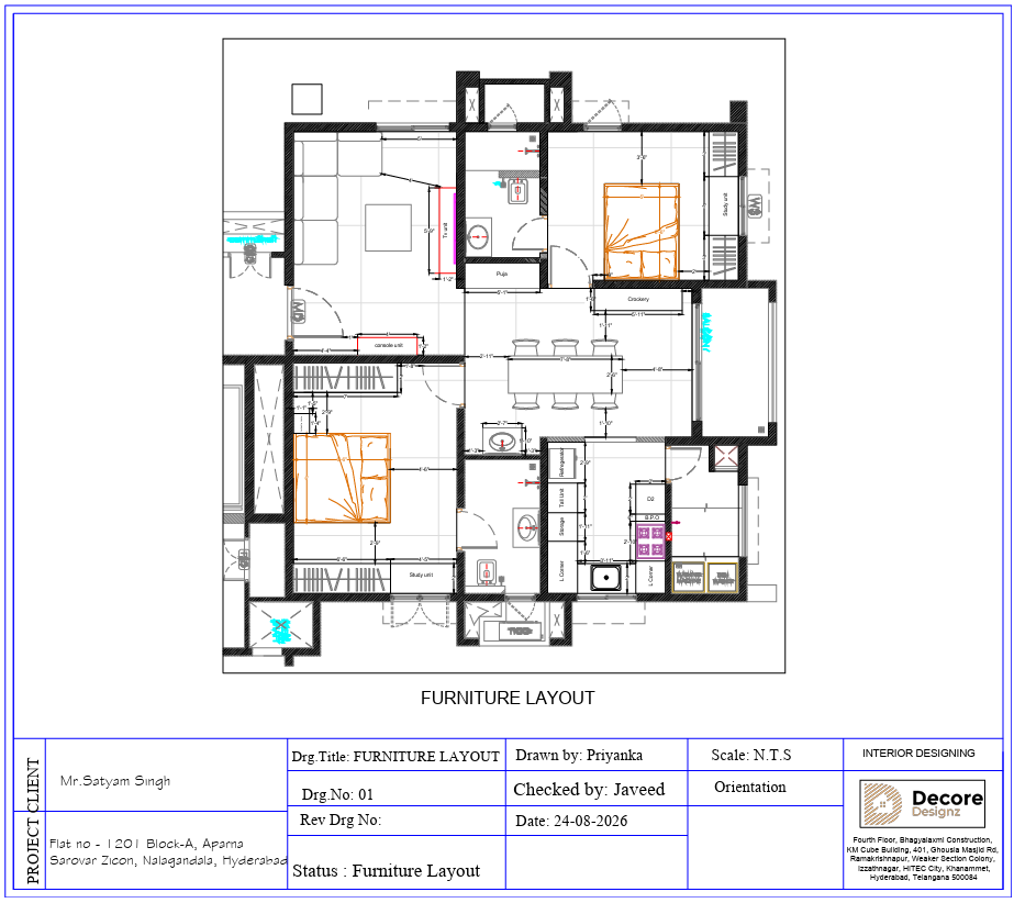 Layout Modern Aparna Zenon Puppalaguda