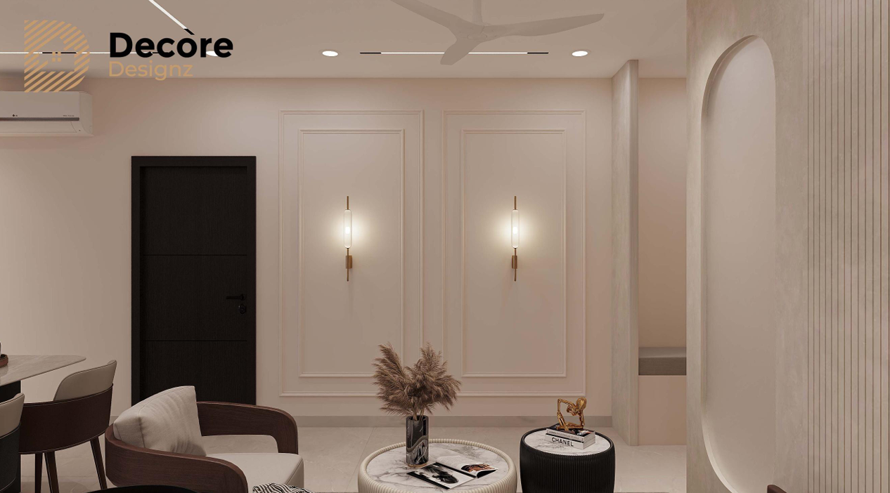 3BHK Interior Design at Rajapushpa Imperia, Tellapur 5 Wall, Rajapushpa Imperia, Tellapur