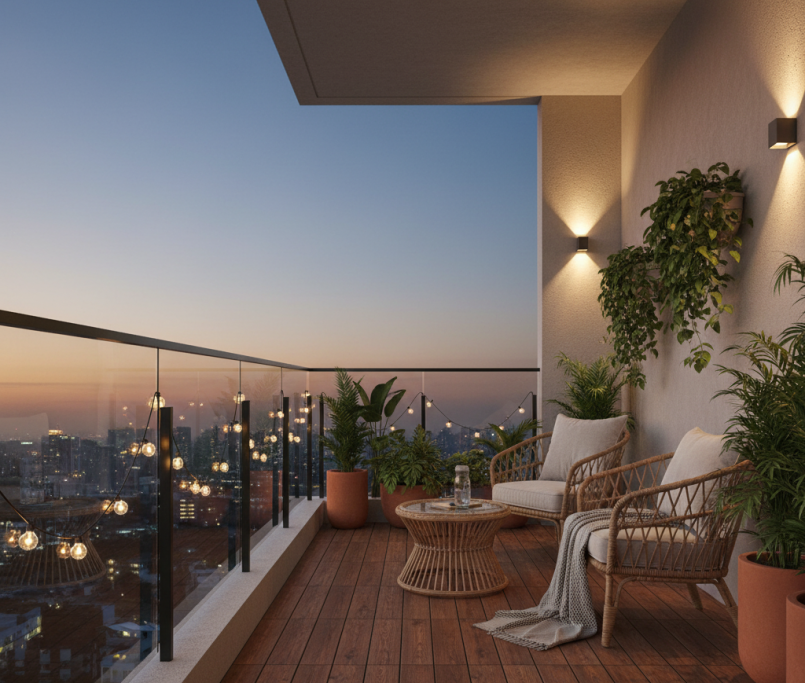 Modern Balcony Design in Hyderabad
