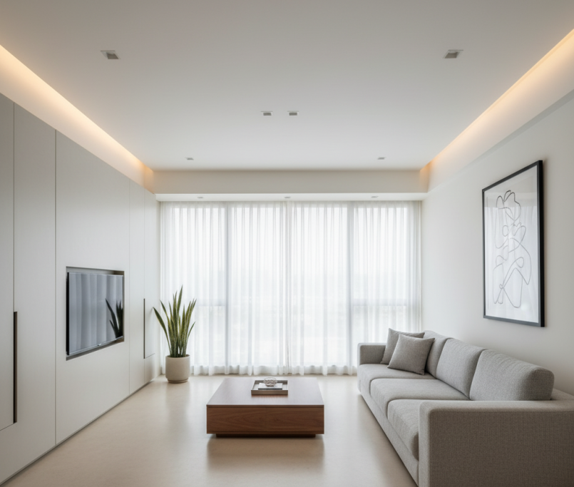 Modern Minimalist Interior Design in Hyderabad