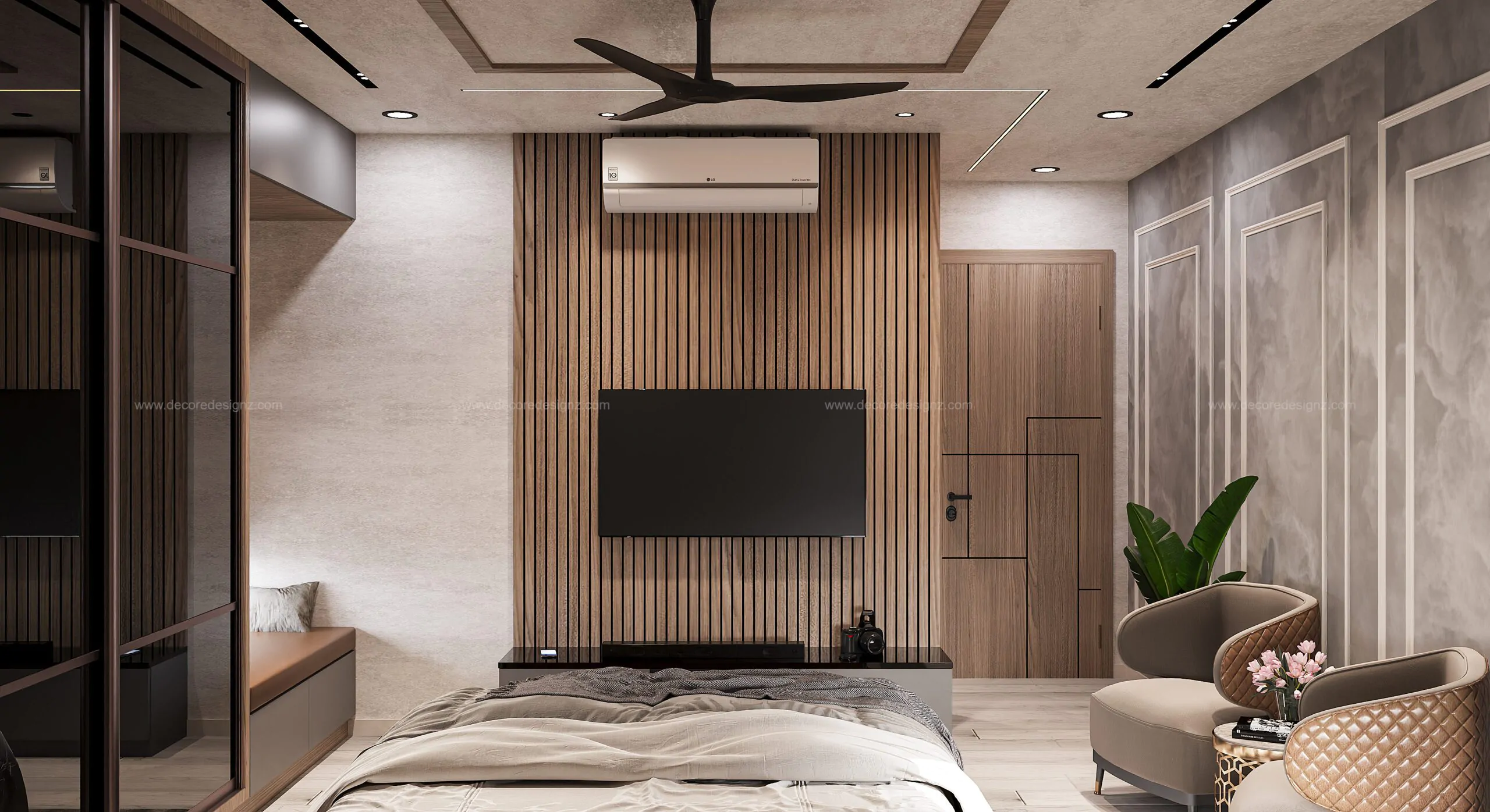 Make a small room look bigger with lighting