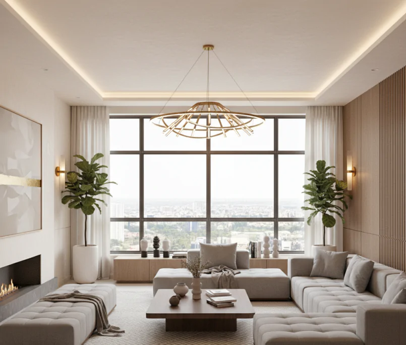 Modern Living Room Design in Hyderabad