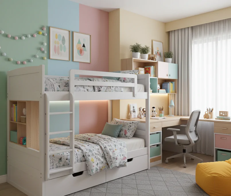 Modern Kids’ Bedroom Design in Hyderabad
