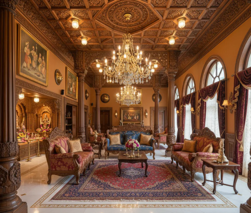 Traditional Interior Design for Villas in Hyderabad