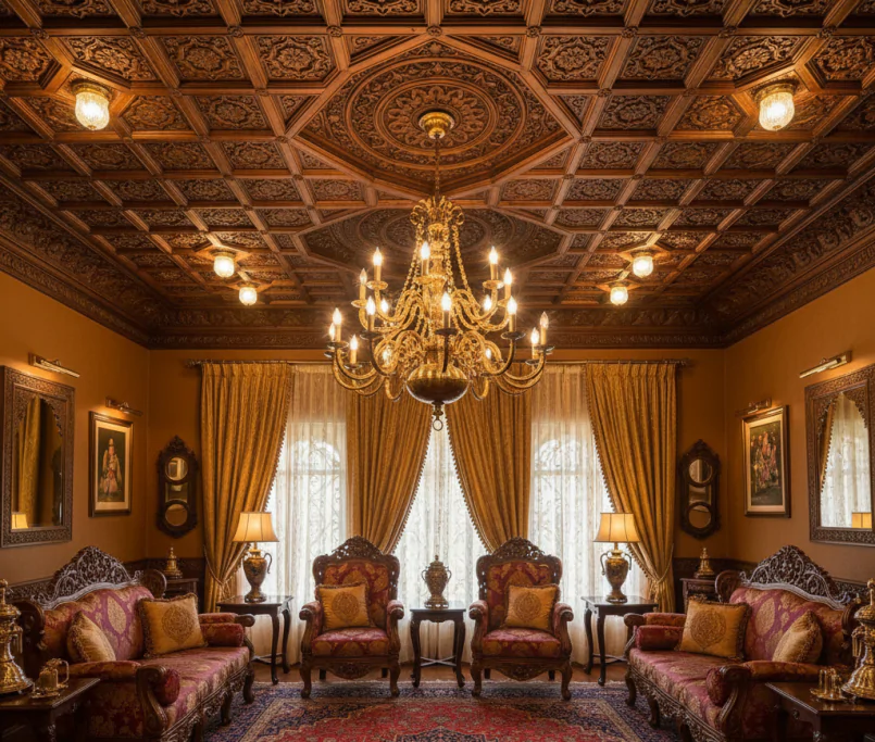 Traditional Ceiling and Lighting Designs