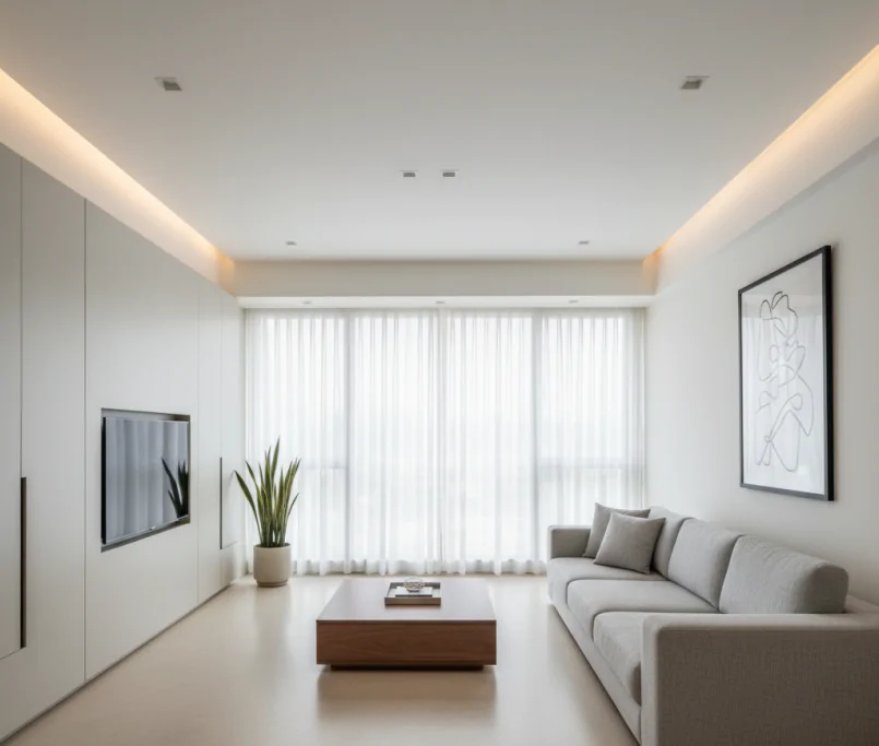 Modern Minimalist Interior Design in Hyderabad