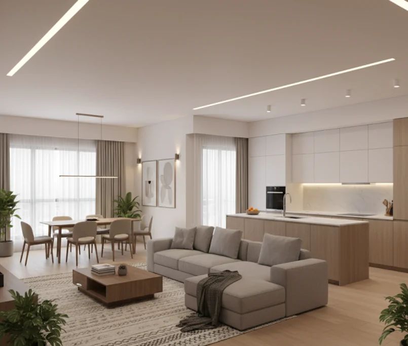Modern Apartment Interior Design in Hyderabad